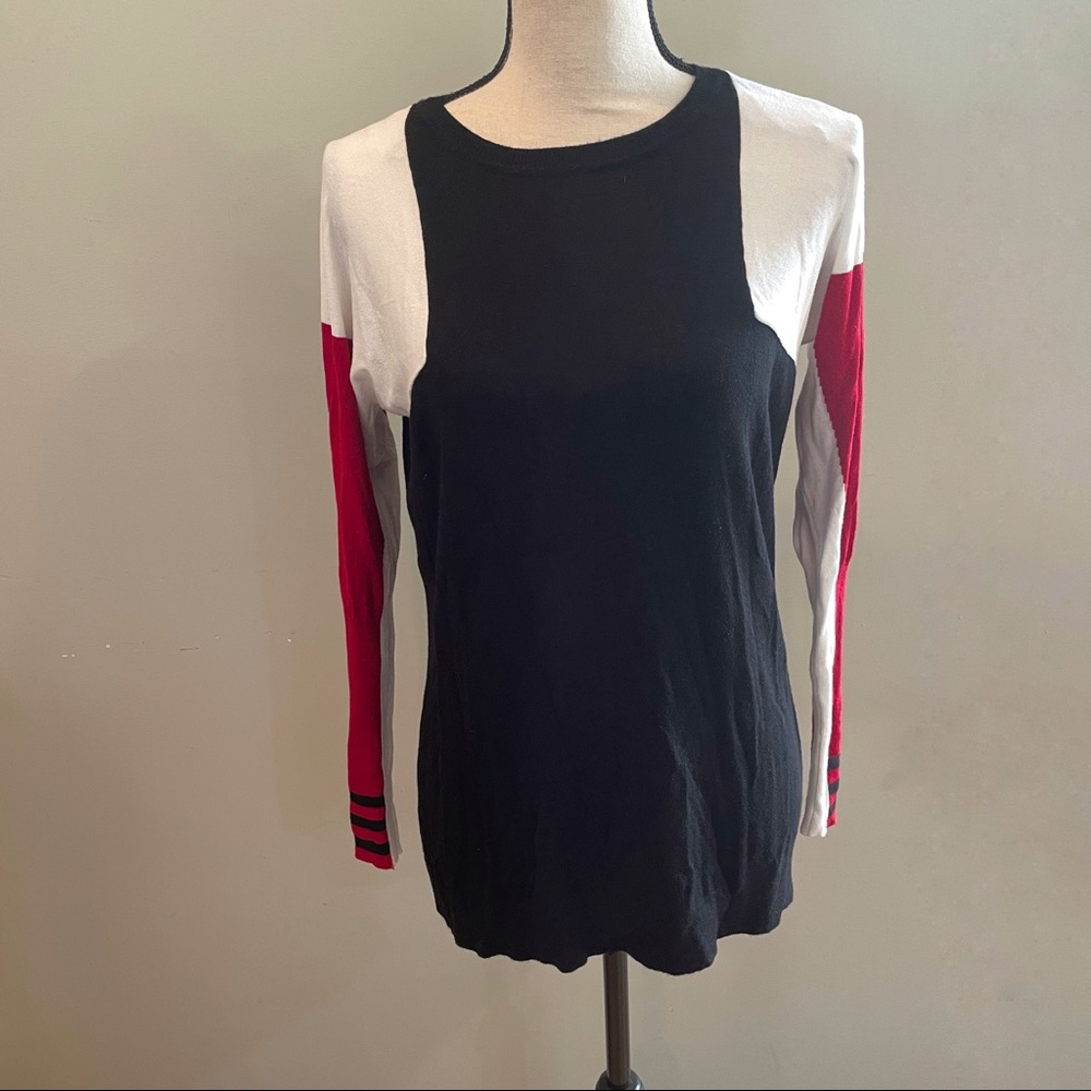 Hilary Radley for Katherine Barclay Colorblock Sweater | Size Small